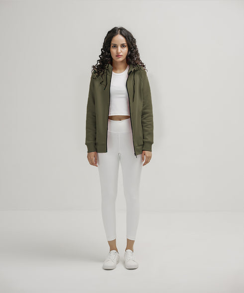 Women's Basic Zipper Hoodie